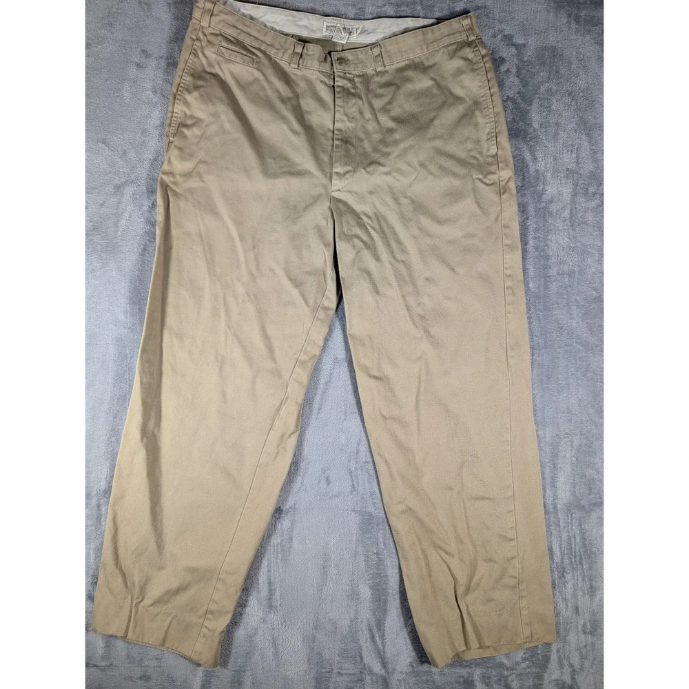 Banana Republic Vintage Safari Travel Mens Khaki‎ Cotton Chino Pants 37x28